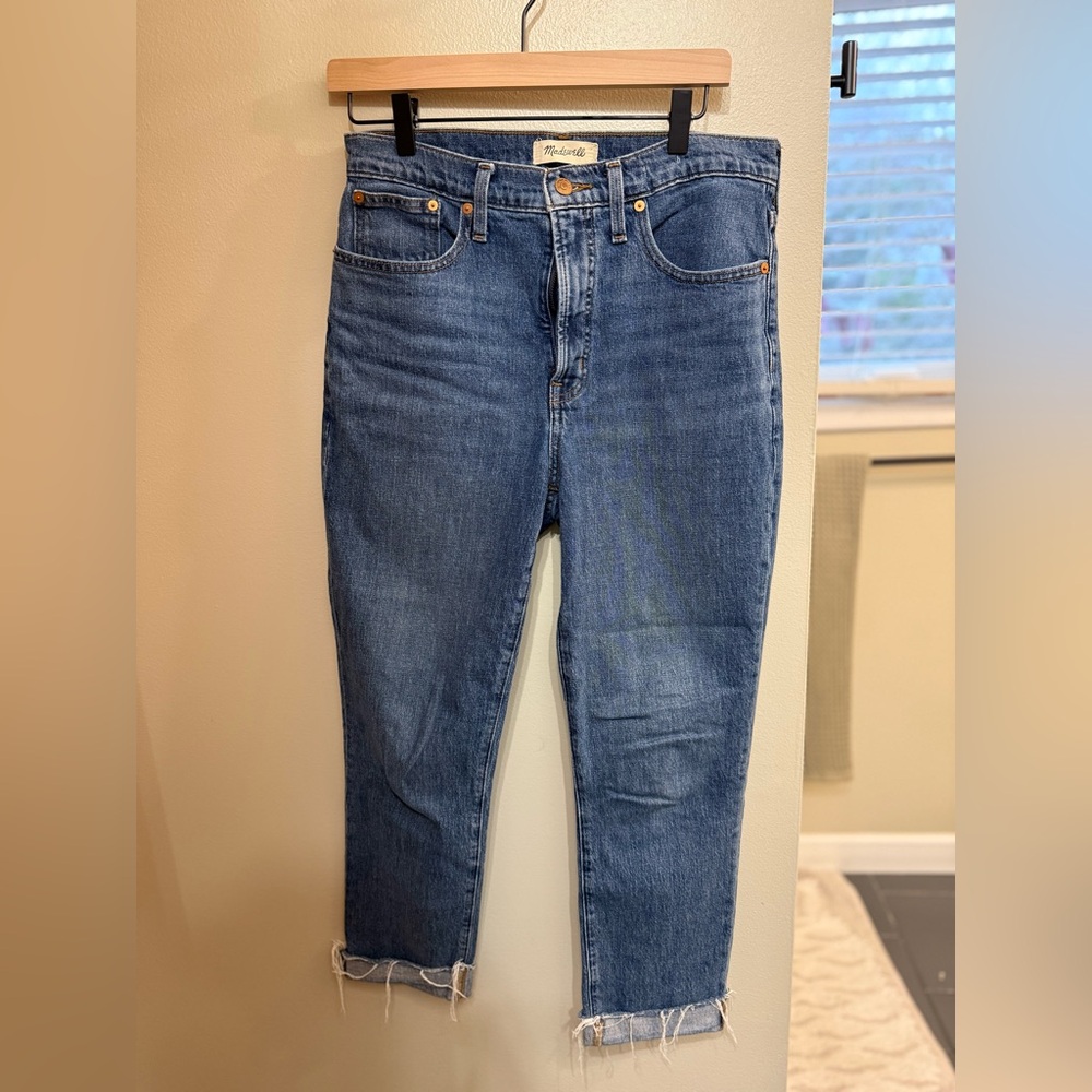 Madewell women's "The Perfect Vintage Jean" with frayed he